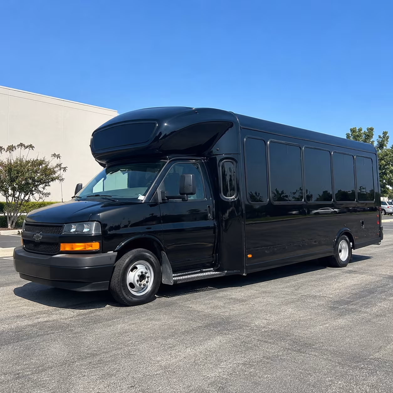 Interior of a party bus rental serving Richmond