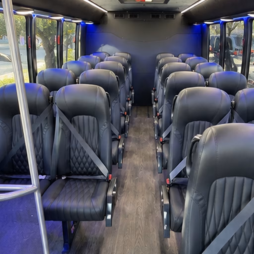 Richmond Airport Shuttle & Transportation party bus interior