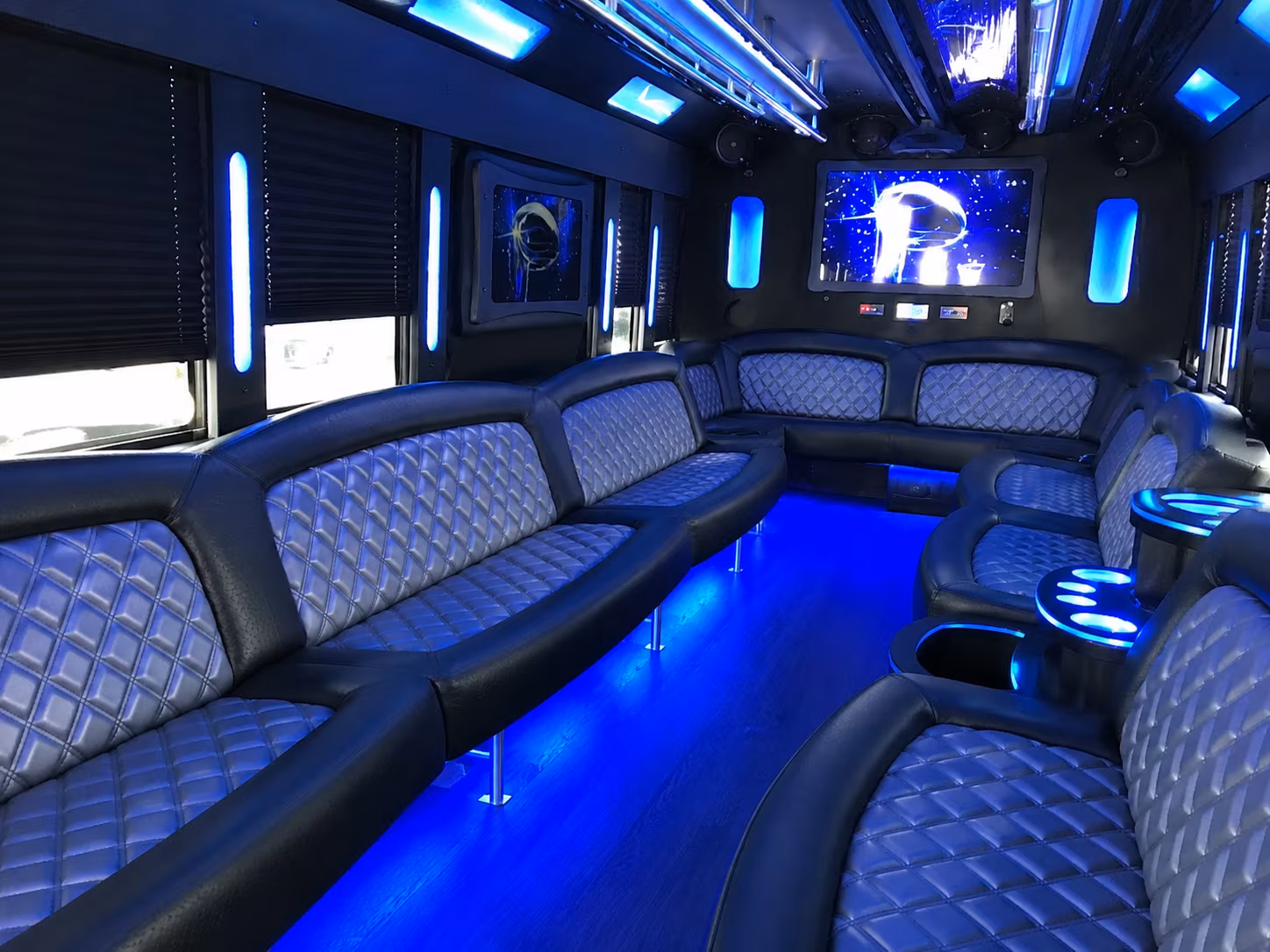 Richmond Bachelor & Bachelorette Transportation party bus exterior
