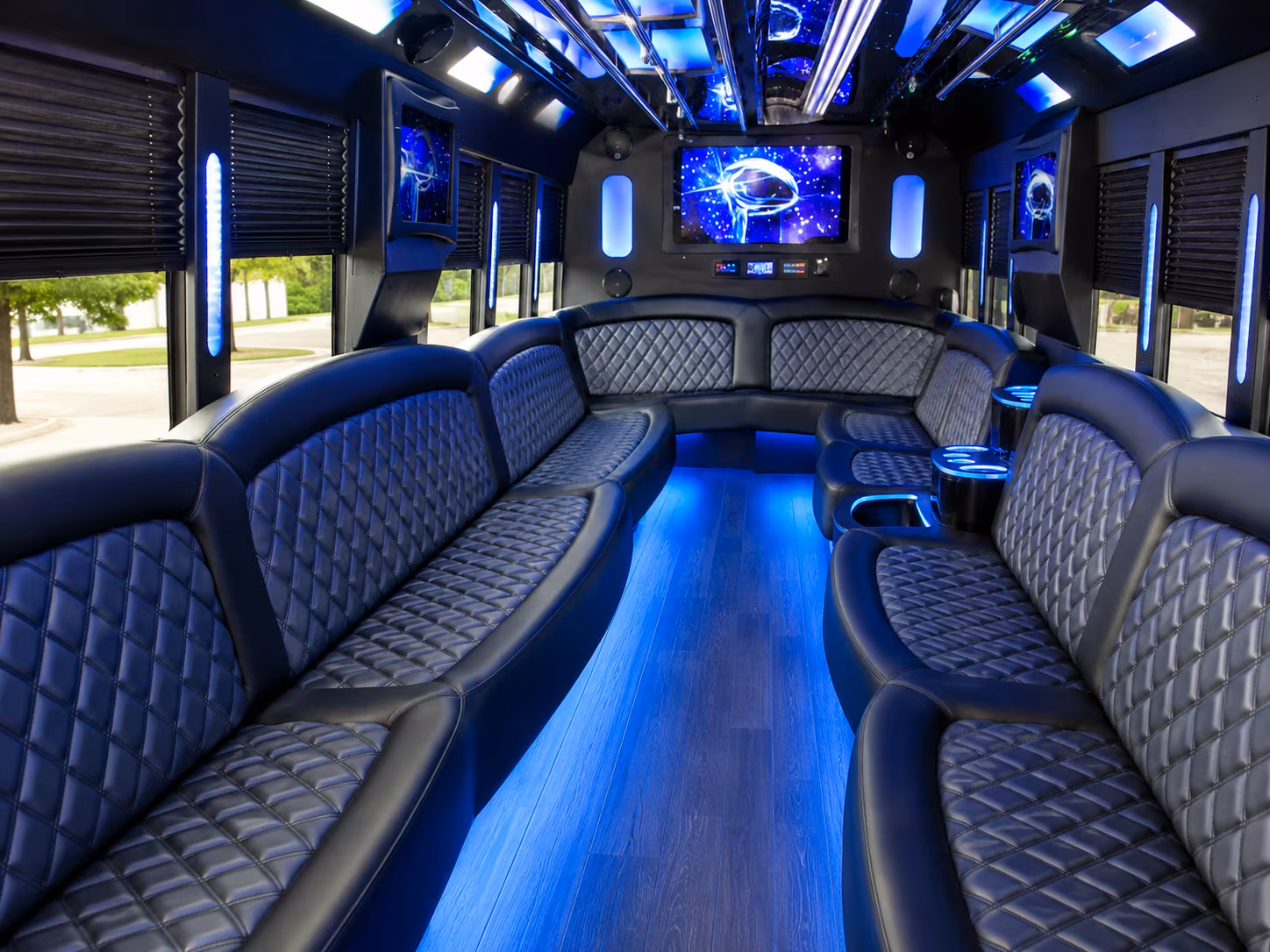 Richmond Concert & Music Festival Transportation party bus interior