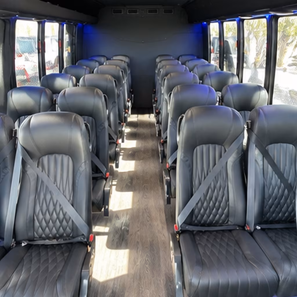 Richmond Corporate Transportation party bus interior