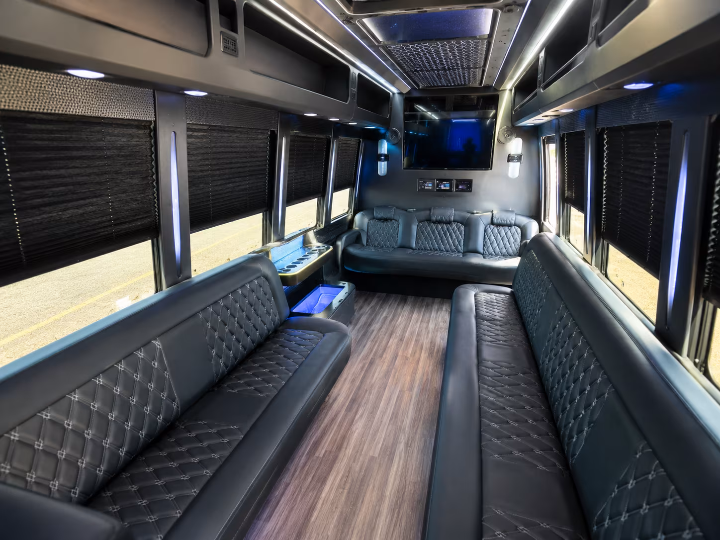 Richmond Private Event Transportation party bus exterior