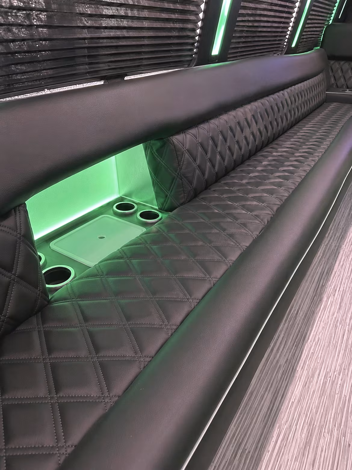 Richmond Private Event Transportation party bus interior
