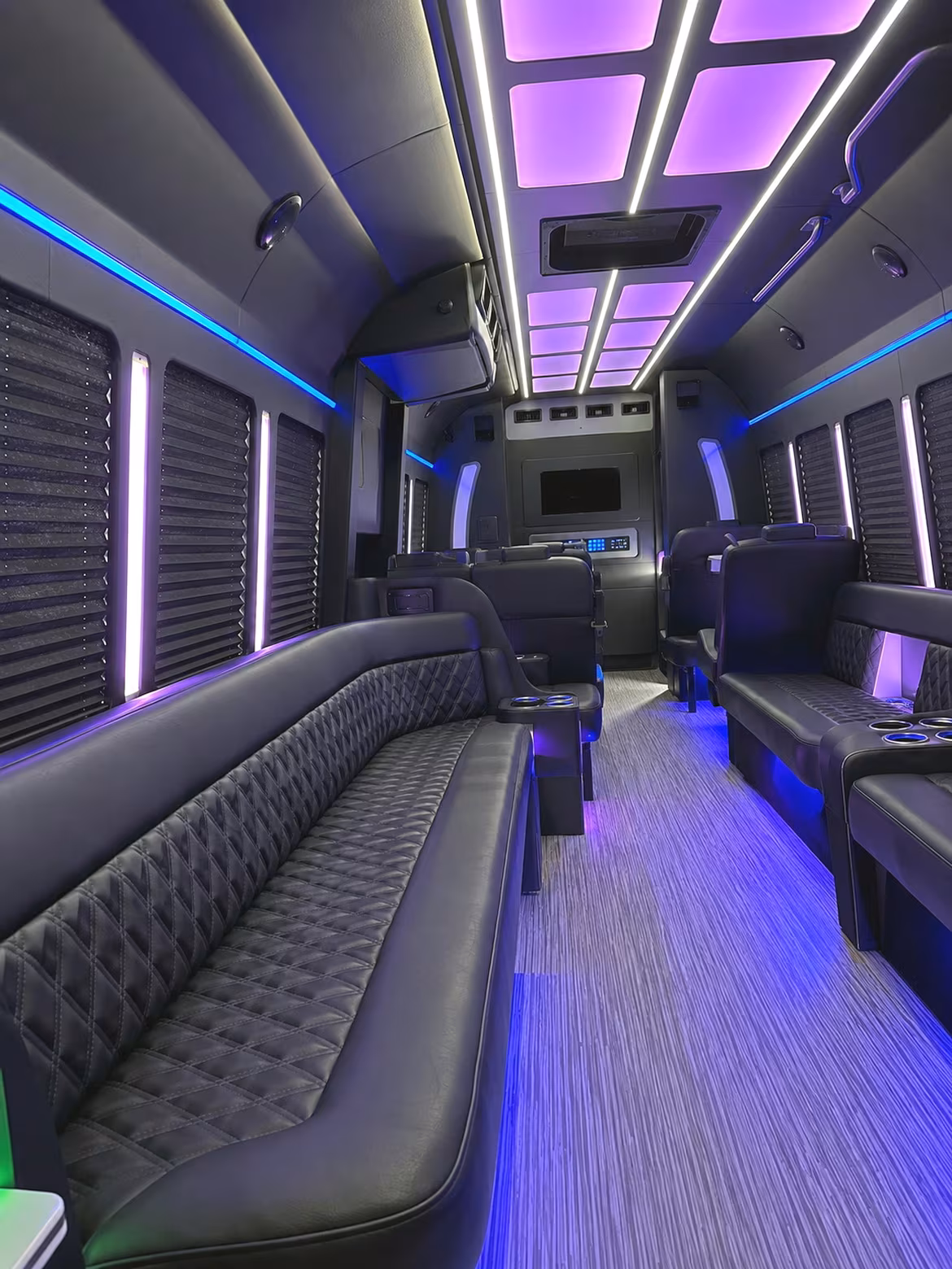 Richmond Prom & Homecoming Transportation party bus interior