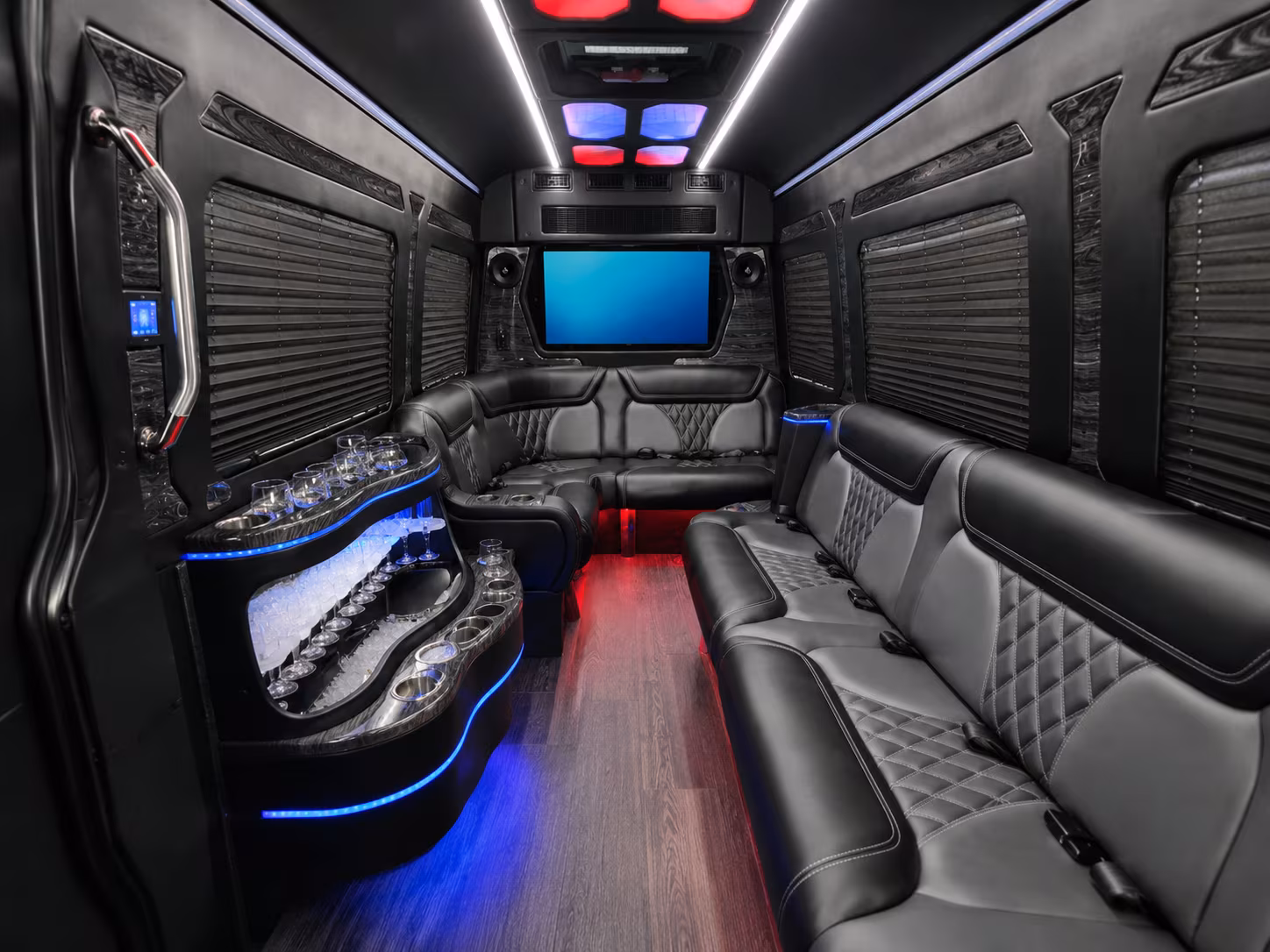 Richmond School Event Transportation party bus exterior