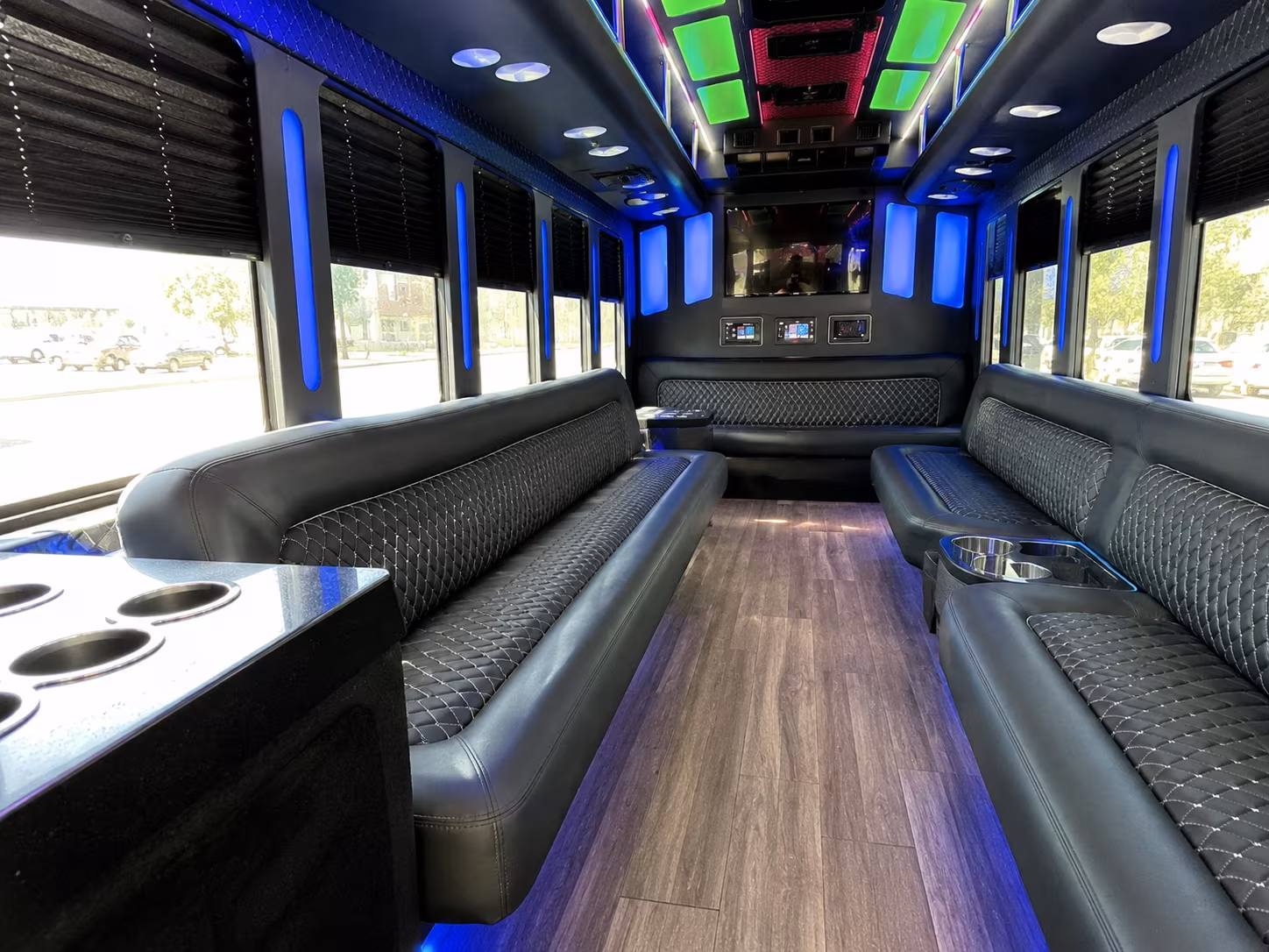 Richmond Wedding Transportation party bus exterior